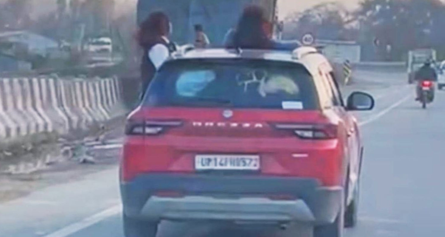 WOMEN CAR STUNT VIRAL VIDEO